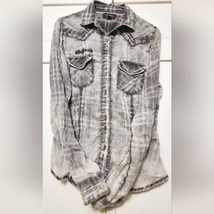 Silver Jeans Long Sleeve Plaid Button-up